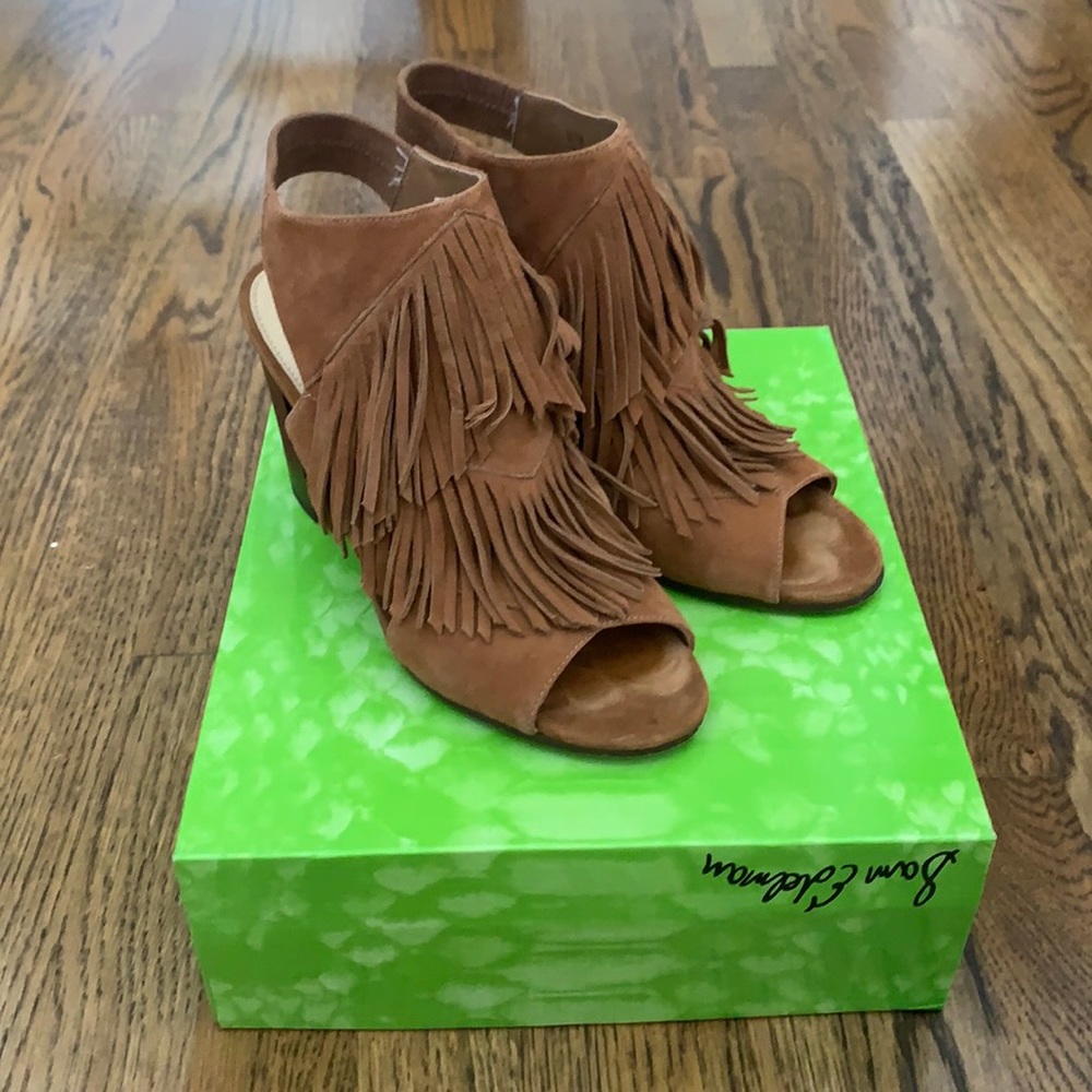 Sam Edelman Heeled Fringe Sandals 👡